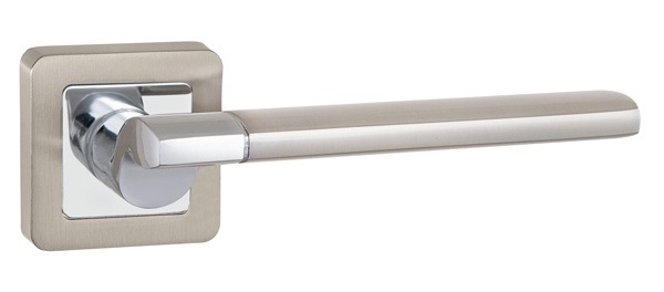 Ручка раздельная GALAXY QR SN/CP-3 матовый никель/хром (Punto), Артикул 37011