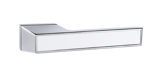 Ручка раздельная TITAN QSL СP/WH-19 хром/белый (Punto), Артикул 46389