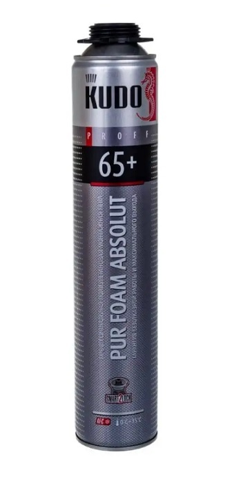 Пена полиуретановая монтажная KUDO PROFF 65+ ARKTIKA, зимняя профессиональная