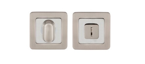 Ручка поворотная PUNTO BK6 QR SN/CP-3 матовый никель/хром, Артикул 34709