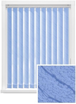 Бали голубой 5173 ткань для вертикальных жалюзей