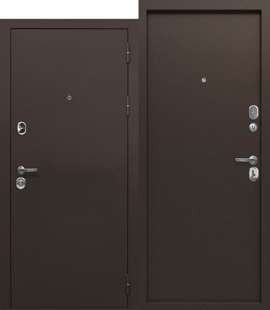 Дверь входная металлическая 7 см Тайга Метал/Метал